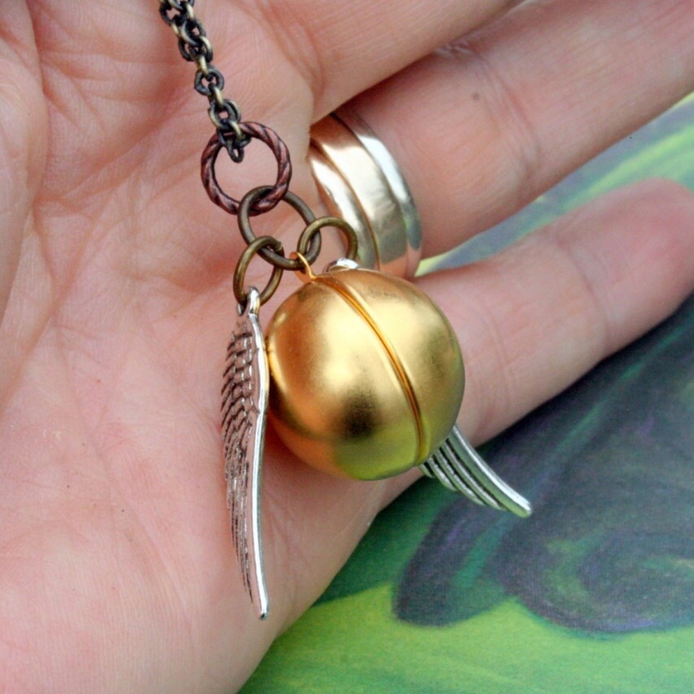 Gold Golden Snitch Necklace Pendant - Women Jewelry
